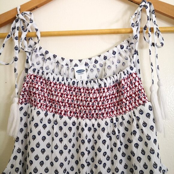 Lot of 2 New Old Navy Cotton Gingham Off The Shoulder/Boho Shoulder Tie Tops - Picture 6 of 9